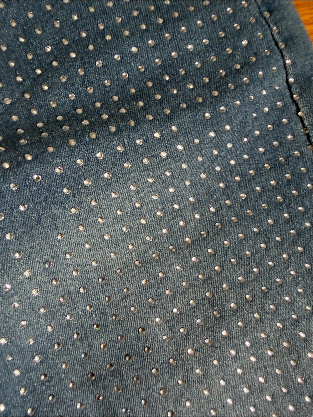 Sparkly Rhinestone Blue Jeans - Picture 4 of 7